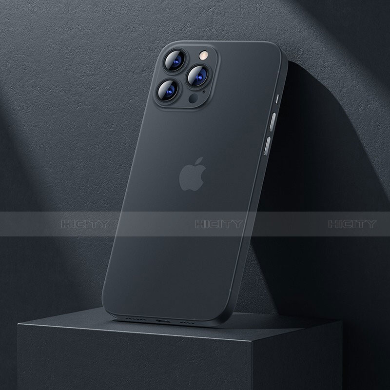 Apple iPhone 15 Pro用極薄ケース クリア透明 プラスチック 質感もマットU06 アップル 