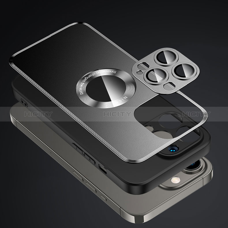 Apple iPhone 15 Pro用ケース 高級感 手触り良い アルミメタル 製の金属製 兼シリコン カバー Mag-Safe 磁気 Magnetic JL2 アップル 