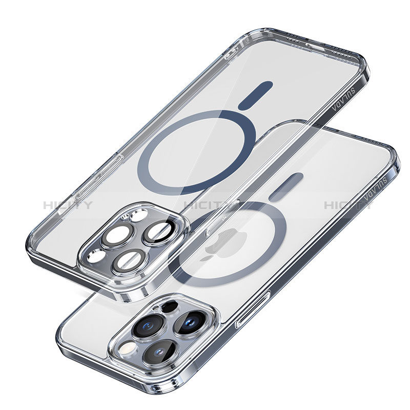 Apple iPhone 15 Pro用極薄ソフトケース シリコンケース 耐衝撃 全面保護 クリア透明 カバー Mag-Safe 磁気 Magnetic LD1 アップル 