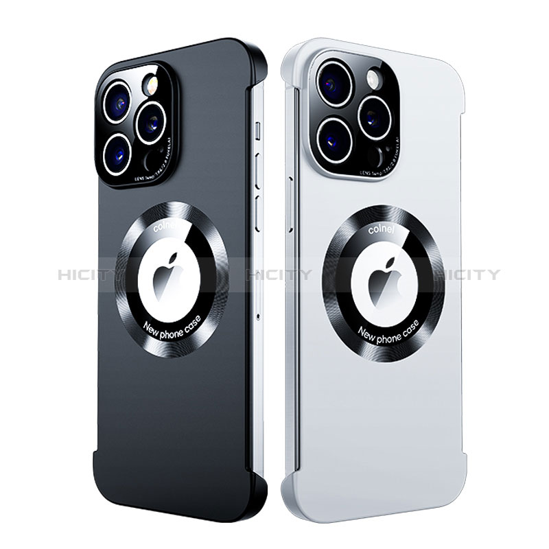 Apple iPhone 15 Pro用ハードケース プラスチック 質感もマット フレームレス カバー Mag-Safe 磁気 Magnetic T01 アップル 