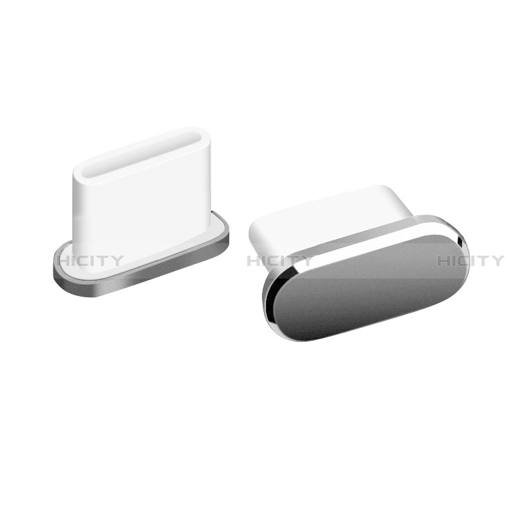 Apple iPhone 15 Pro用アンチ ダスト プラグ キャップ ストッパー USB-C Android Type-Cユニバーサル H06 アップル ダークグレー