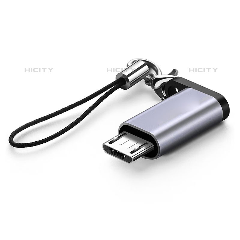 Apple iPhone 15 Pro Max用Type-C USB-C to Mocro USB-B アクティブ変換ケーブルアダプタ H02 アップル ダークグレー