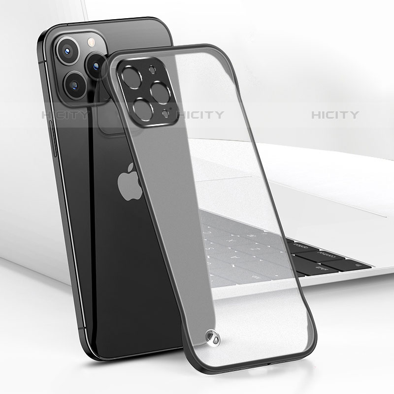 Apple iPhone 15 Pro Max用ハードカバー クリスタル クリア透明 H05 アップル ブラック