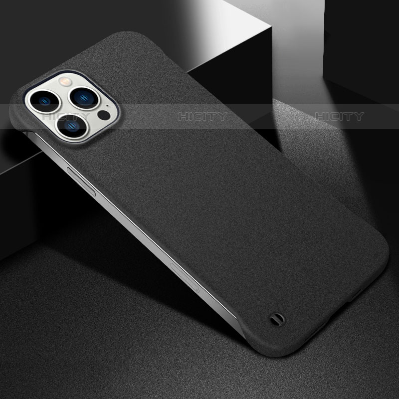 Apple iPhone 15 Pro Max用ハードケース プラスチック 質感もマット カバー M05 アップル ブラック