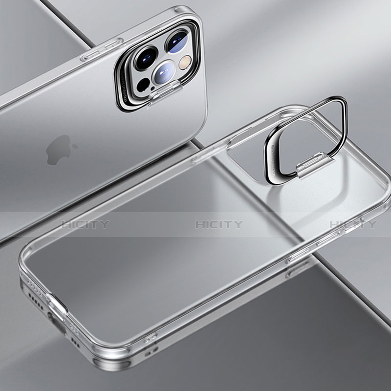 Apple iPhone 15 Pro Max用極薄ケース クリア透明 プラスチック 質感もマットU08 アップル ホワイト