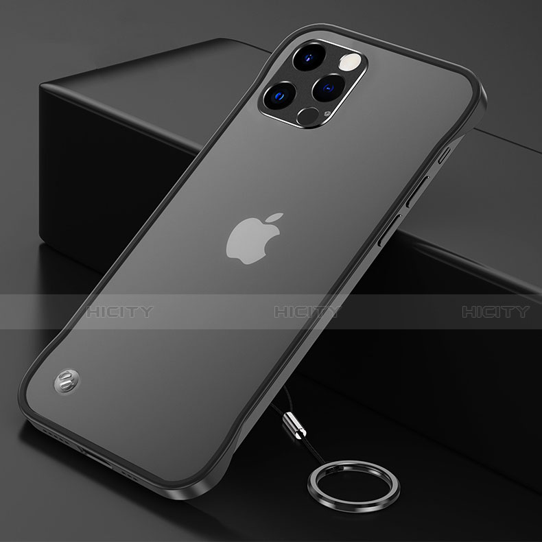 Apple iPhone 15 Pro Max用ハードカバー クリスタル クリア透明 H06 アップル ブラック