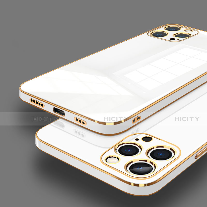 Apple iPhone 15 Pro Max用極薄ソフトケース シリコンケース 耐衝撃 全面保護 S06 アップル ホワイト