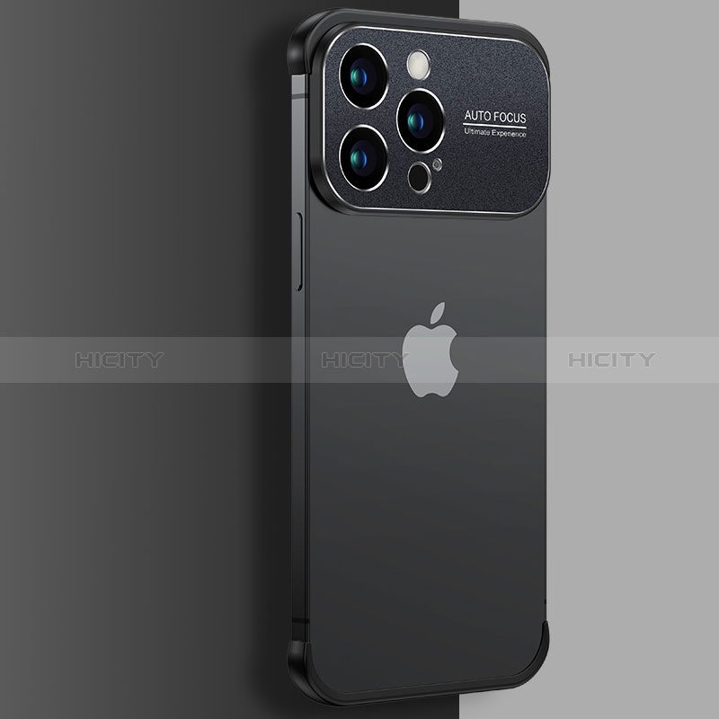 Apple iPhone 15 Pro Max用ハードカバー クリスタル クリア透明 QC3 アップル ブラック