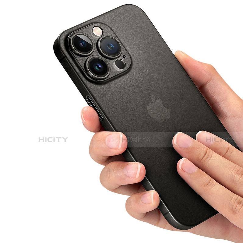 Apple iPhone 15 Pro Max用極薄ケース クリア透明 プラスチック 質感もマットU02 アップル 