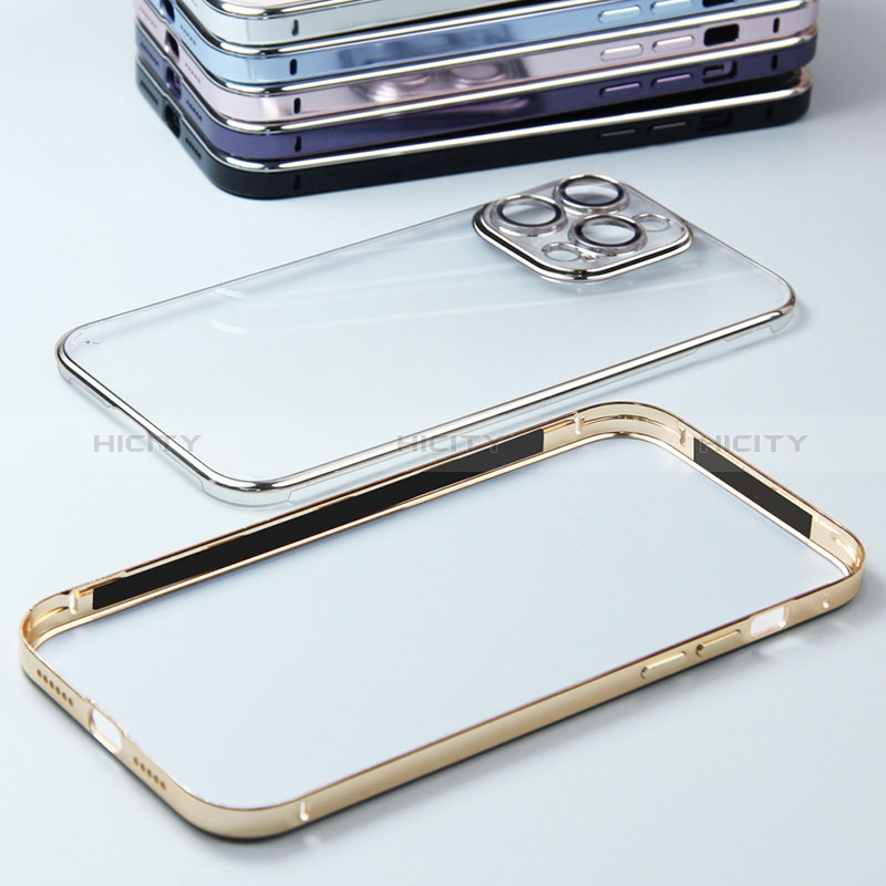 Apple iPhone 15 Pro Max用ケース 高級感 手触り良い メタル兼プラスチック バンパー LF5 アップル 