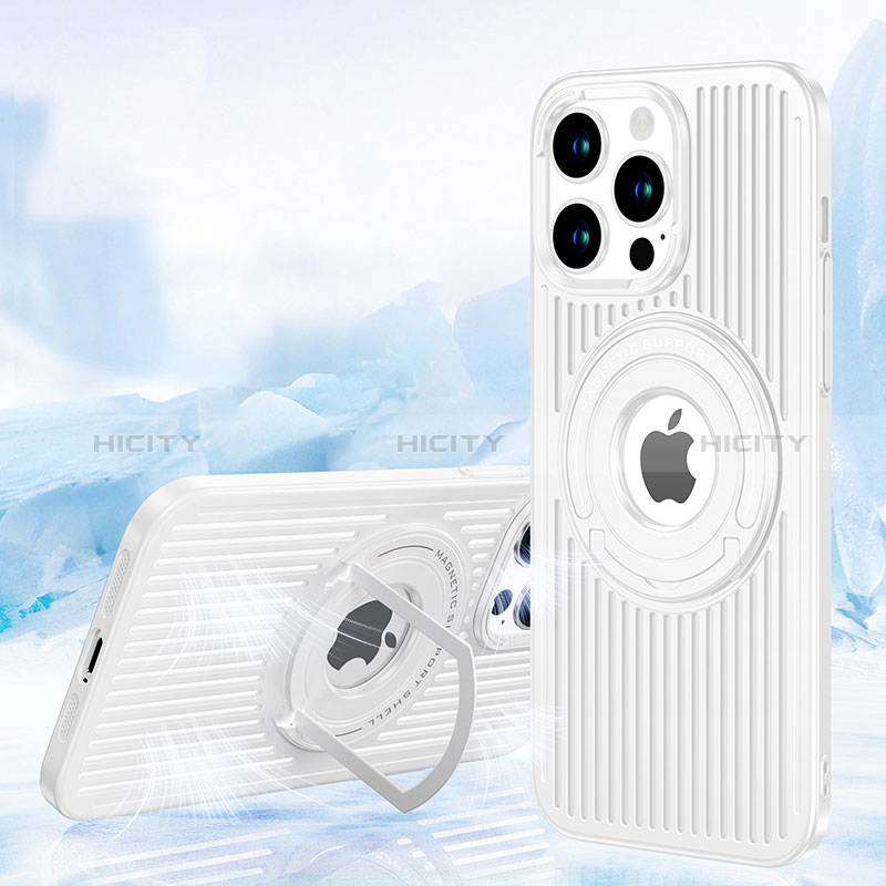 Apple iPhone 15 Pro Max用極薄ソフトケース シリコンケース 耐衝撃 全面保護 Mag-Safe 磁気 Magnetic AC1 アップル 