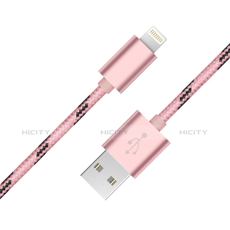 Apple iPhone 5C用USBケーブル 充電ケーブル L10 アップル ピンク