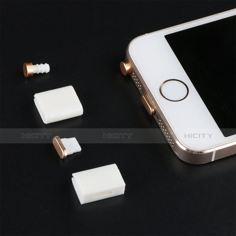 Apple iPhone 5C用アンチ ダスト プラグ キャップ ストッパー Lightning USB J05 アップル ホワイト