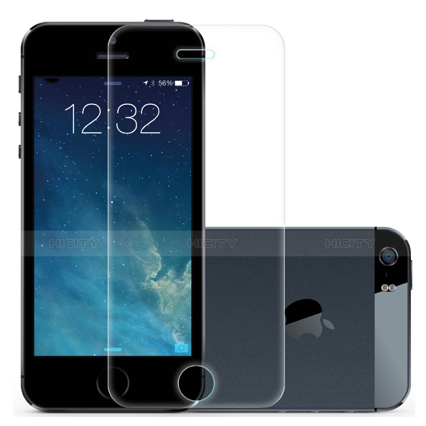 Apple iPhone 5S用強化ガラス 液晶保護フィルム T03 アップル クリア