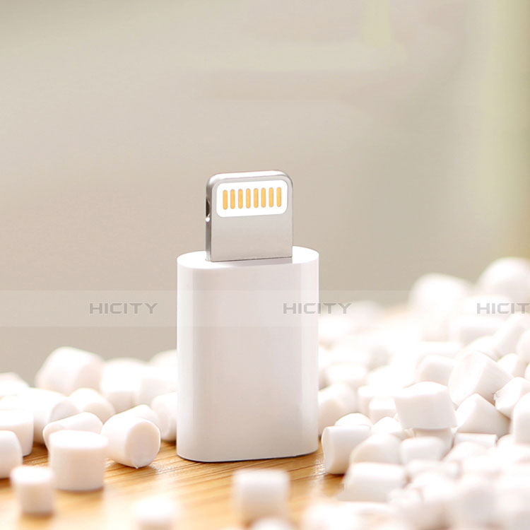 Apple iPhone 6用Android Micro USB to Lightning USB アクティブ変換ケーブルアダプタ H01 アップル ホワイト