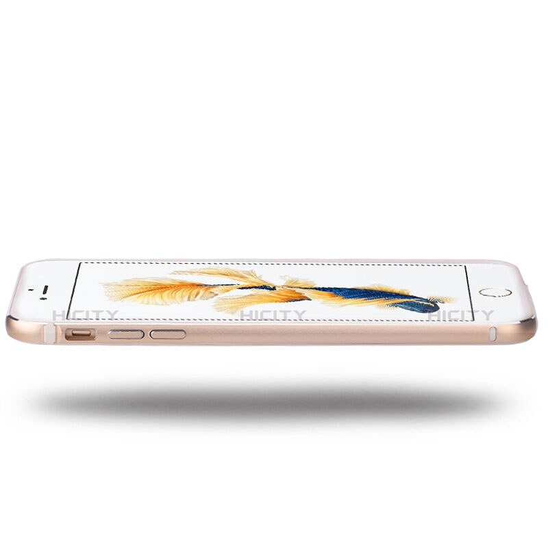 Apple iPhone 6用ケース 高級感 手触り良い アルミメタル 製の金属製 バンパー アップル ゴールド