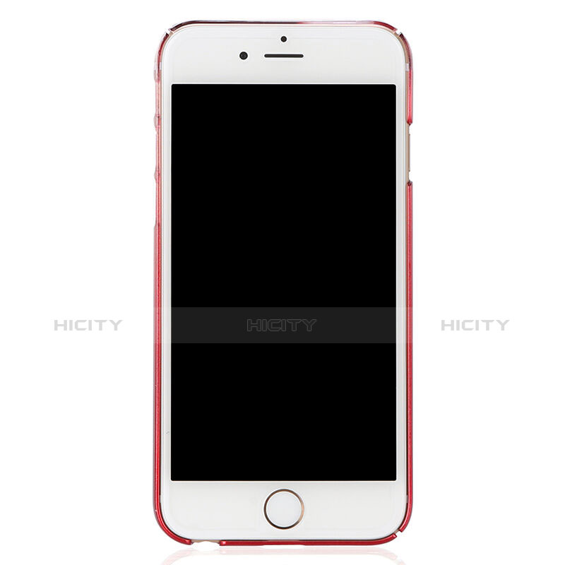 Apple iPhone 6用極薄ソフトケース グラデーション 勾配色 クリア透明 Z01 アップル レッド