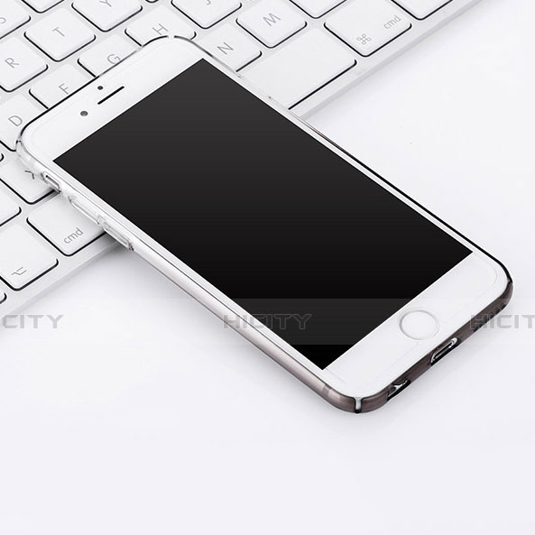 Apple iPhone 6用極薄ソフトケース グラデーション 勾配色 クリア透明 Z01 アップル グレー