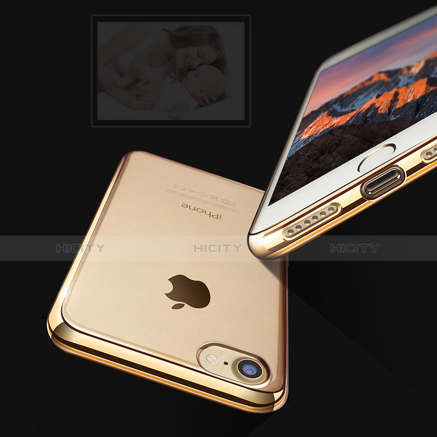 Apple iPhone 6用極薄ソフトケース シリコンケース 耐衝撃 全面保護 クリア透明 T08 アップル 