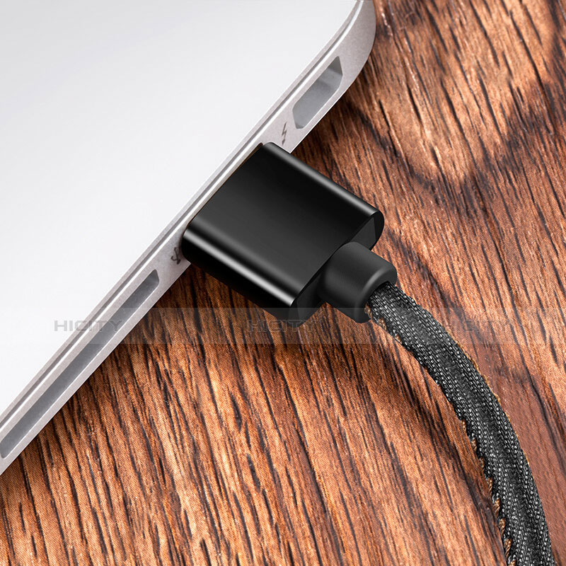 Apple iPhone 6 Plus用USBケーブル 充電ケーブル L04 アップル ブラック