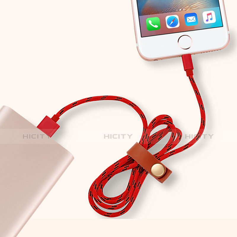 Apple iPhone 6 Plus用USBケーブル 充電ケーブル L05 アップル レッド