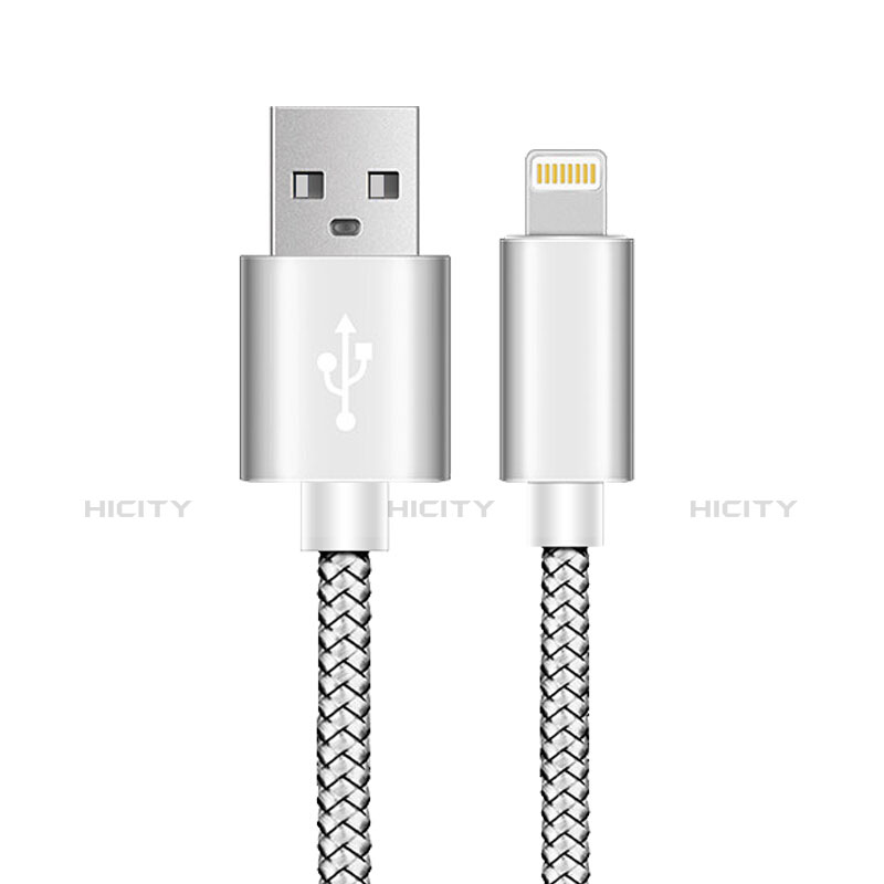 Apple iPhone 6 Plus用USBケーブル 充電ケーブル L07 アップル シルバー