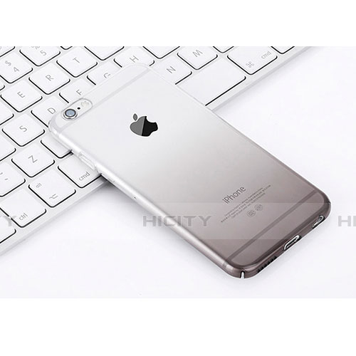 Apple iPhone 6 Plus用極薄ソフトケース グラデーション 勾配色 クリア透明 Z01 アップル グレー