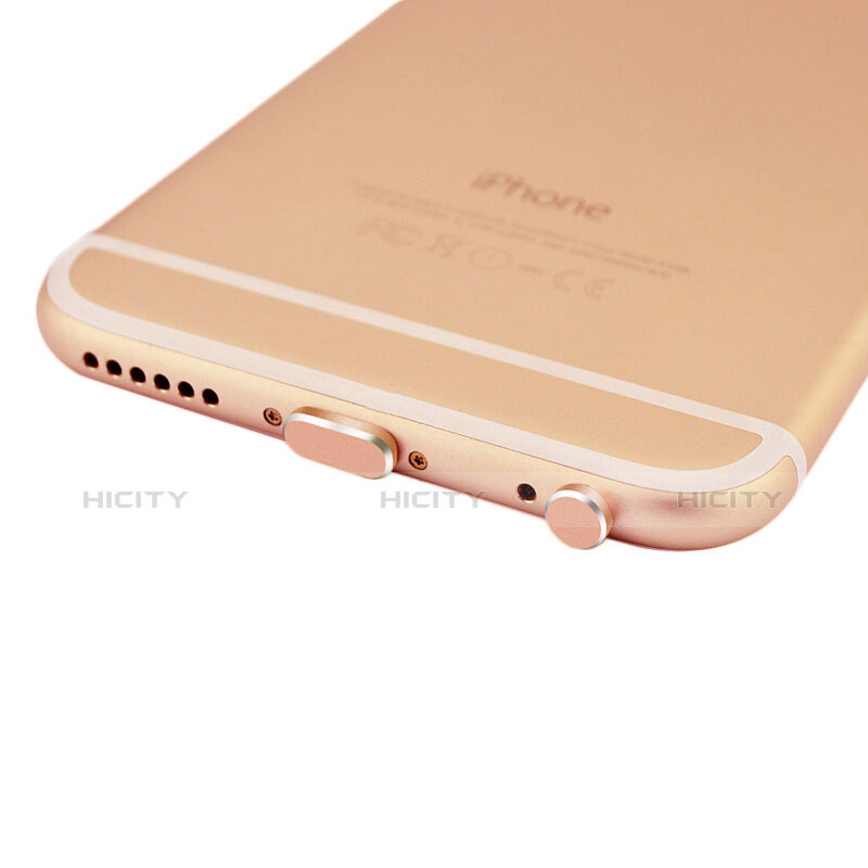 Apple iPhone 6 Plus用アンチ ダスト プラグ キャップ ストッパー Lightning USB J01 アップル ローズゴールド