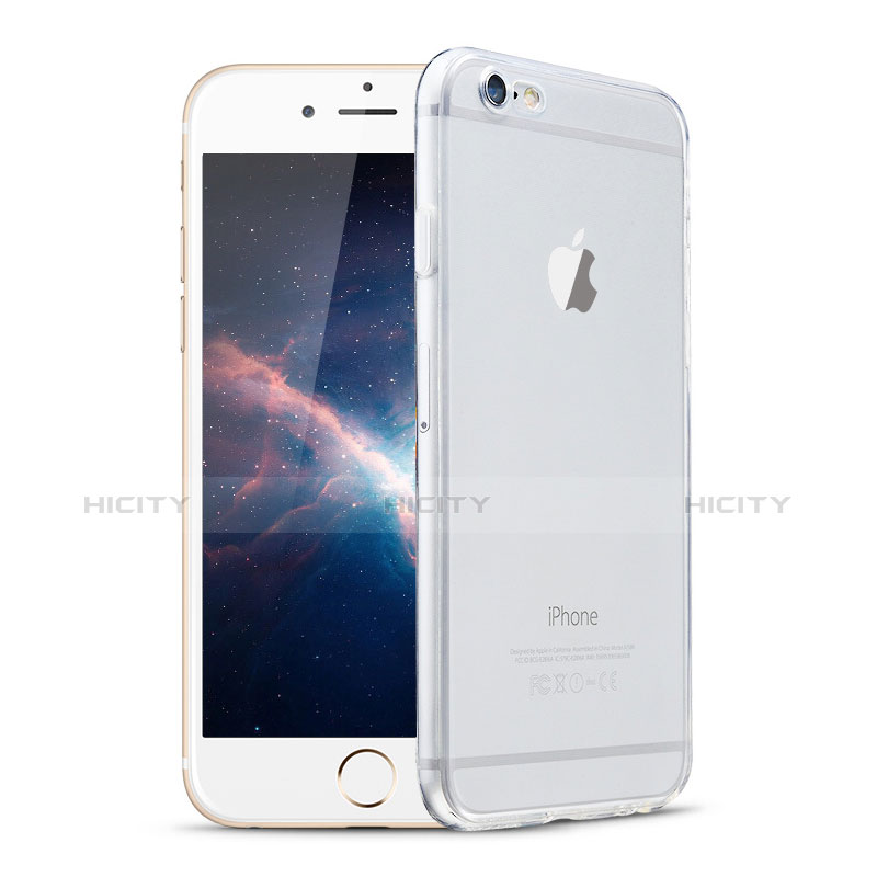 Apple iPhone 6S用極薄ソフトケース シリコンケース 耐衝撃 全面保護 クリア透明 H08 アップル クリア
