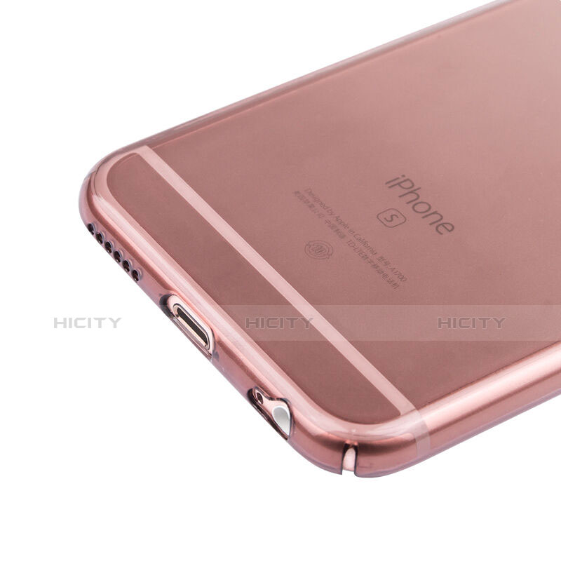 Apple iPhone 6S用極薄ソフトケース グラデーション 勾配色 クリア透明 Z01 アップル グレー