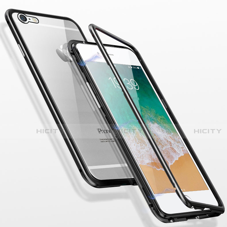 Apple iPhone 6S用ケース 高級感 手触り良い アルミメタル 製の金属製 360度 フルカバーバンパー 鏡面 カバー M01 アップル 