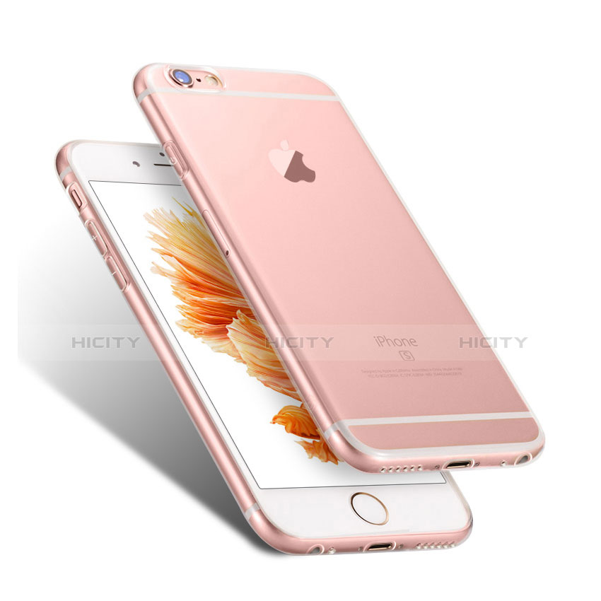 Apple iPhone 6S Plus用極薄ソフトケース シリコンケース 耐衝撃 全面保護 クリア透明 カバー アップル クリア