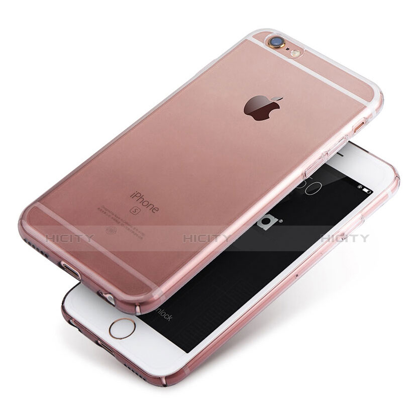 Apple iPhone 6S Plus用極薄ソフトケース グラデーション 勾配色 クリア透明 Z01 アップル グレー