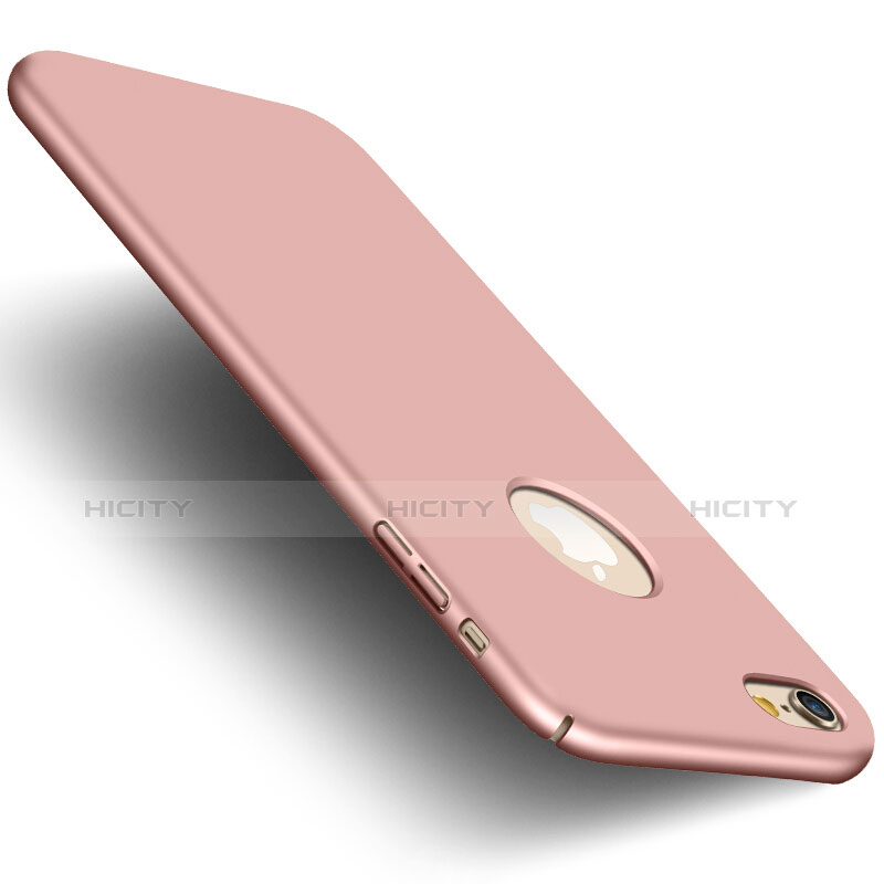 Apple iPhone 6S Plus用ハードケース プラスチック 質感もマット ロゴを表示します アンド指輪 アップル ピンク