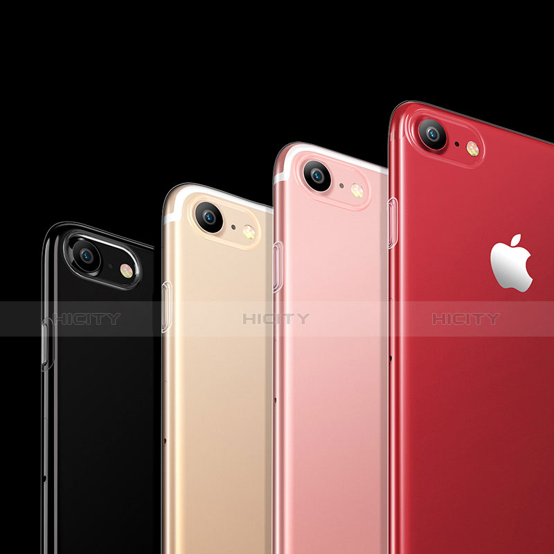 Apple iPhone 7用極薄ソフトケース シリコンケース 耐衝撃 全面保護 クリア透明 H02 アップル クリア