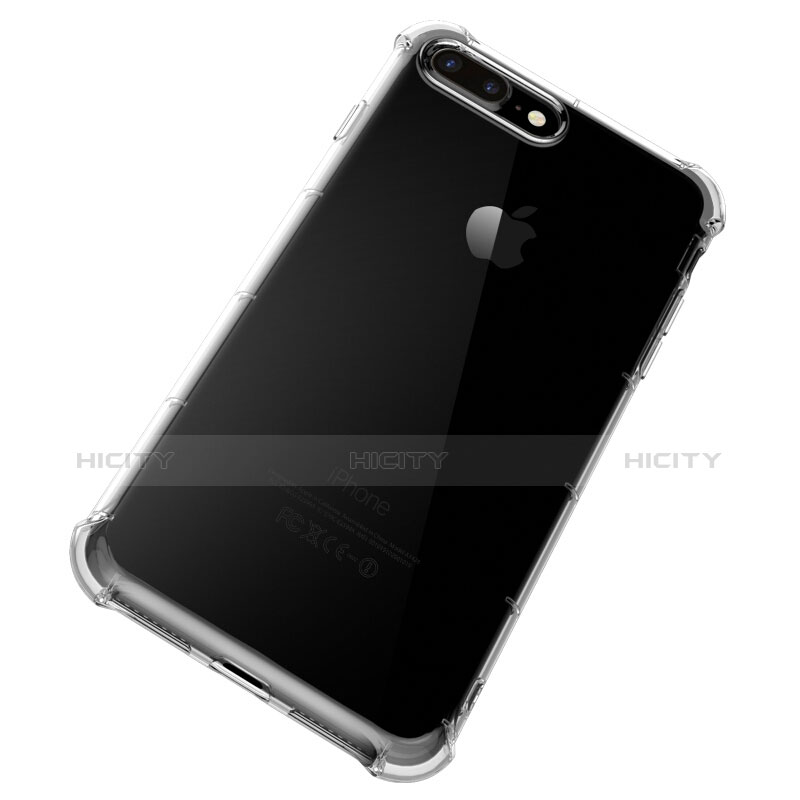 Apple iPhone 7 Plus用極薄ソフトケース シリコンケース 耐衝撃 全面保護 クリア透明 T10 アップル クリア
