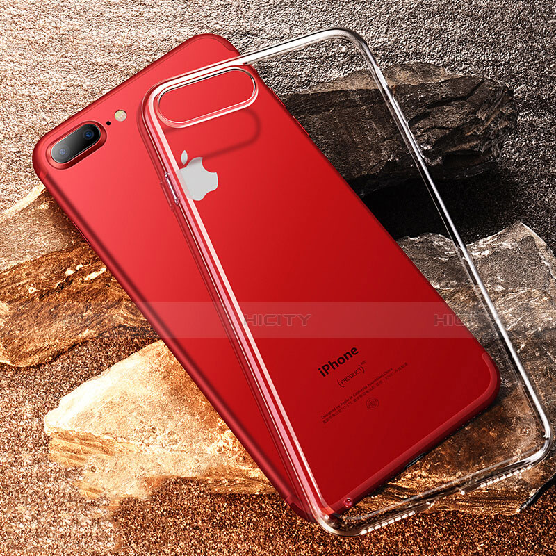 Apple iPhone 7 Plus用極薄ソフトケース シリコンケース 耐衝撃 全面保護 クリア透明 T21 アップル クリア