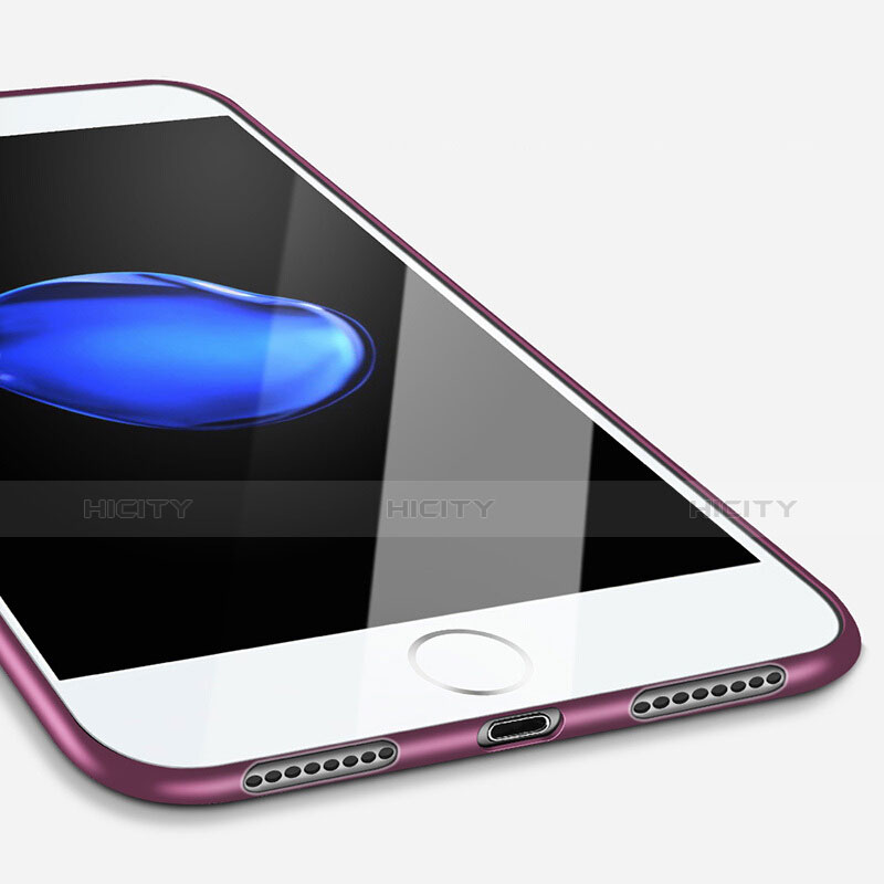 Apple iPhone 7 Plus用シリコンケース ソフトタッチラバー カバー アップル パープル