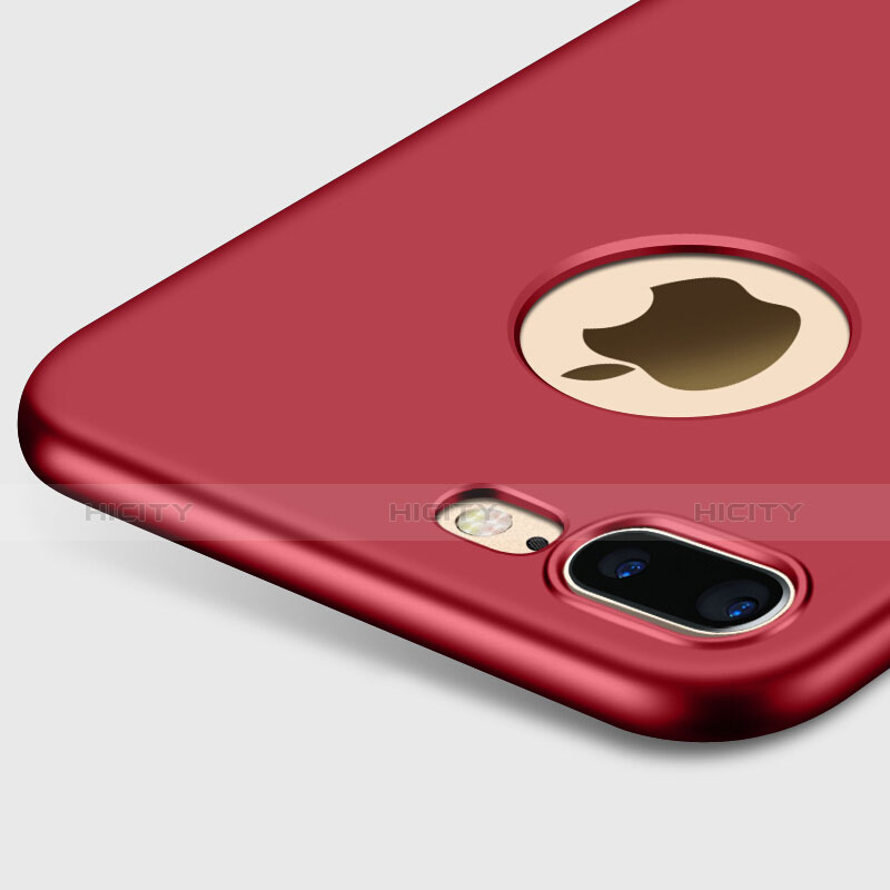 Apple iPhone 7 Plus用ハードケース プラスチック 質感もマット ロゴを表示します アップル レッド