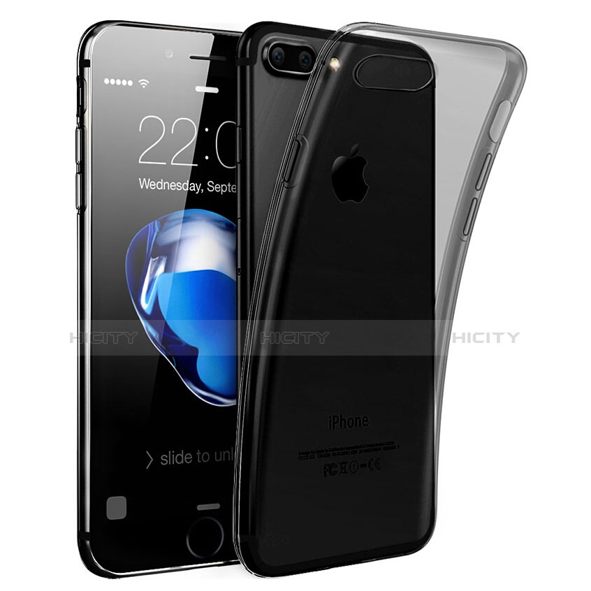 Apple iPhone 7 Plus用極薄ソフトケース シリコンケース 耐衝撃 全面保護 クリア透明 T16 アップル クリア