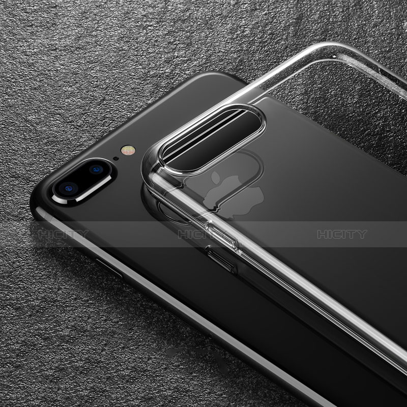 Apple iPhone 7 Plus用極薄ソフトケース シリコンケース 耐衝撃 全面保護 クリア透明 W03 アップル クリア