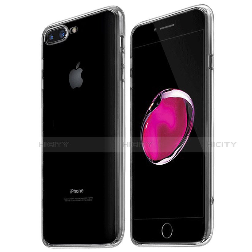 Apple iPhone 7 Plus用極薄ソフトケース シリコンケース 耐衝撃 全面保護 クリア透明 Z05 アップル クリア