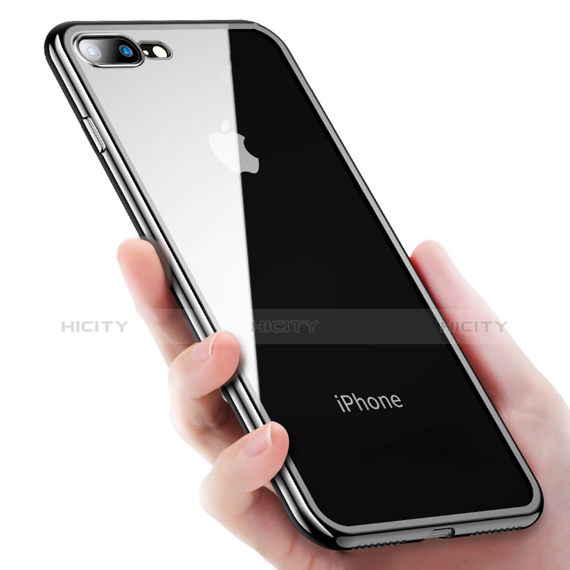 Apple iPhone 7 Plus用極薄ソフトケース シリコンケース 耐衝撃 全面保護 クリア透明 Q04 アップル 