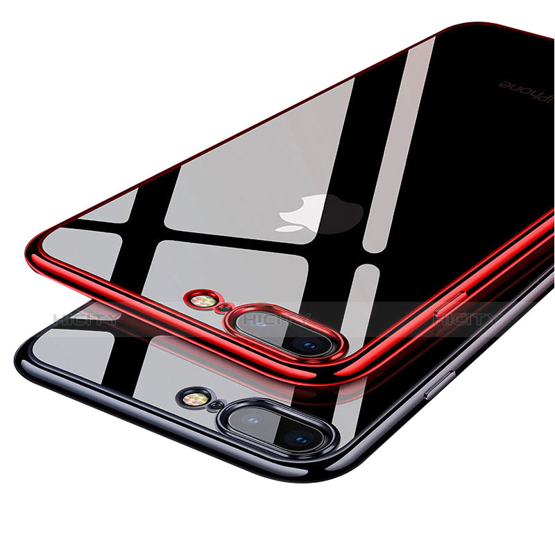 Apple iPhone 7 Plus用極薄ソフトケース シリコンケース 耐衝撃 全面保護 クリア透明 Q06 アップル 