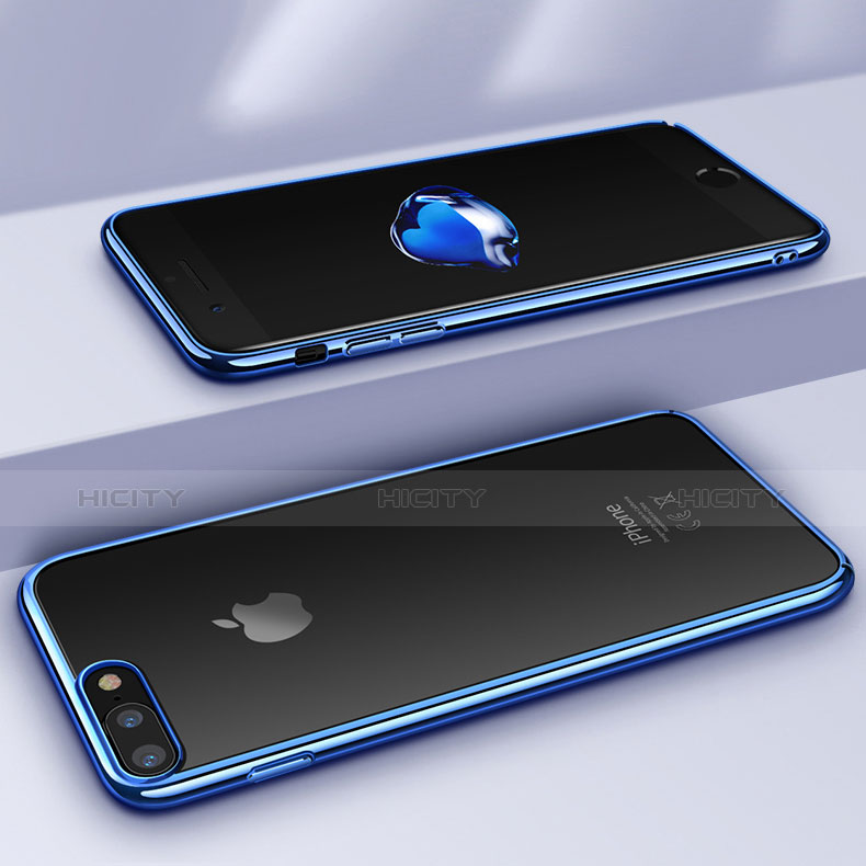 Apple iPhone 7 Plus用極薄ソフトケース シリコンケース 耐衝撃 全面保護 クリア透明 Q07 アップル 