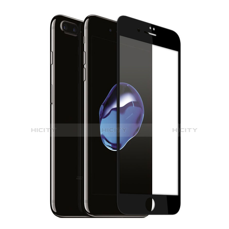 Apple iPhone 7 Plus用強化ガラス フル液晶保護フィルム アップル ブラック