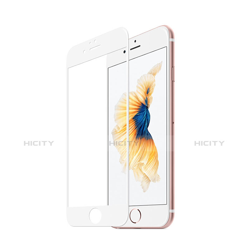 Apple iPhone 7 Plus用強化ガラス フル液晶保護フィルム アップル ホワイト