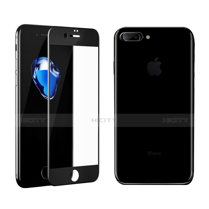 Apple iPhone 7 Plus用強化ガラス フル液晶保護フィルム F02 アップル ブラック