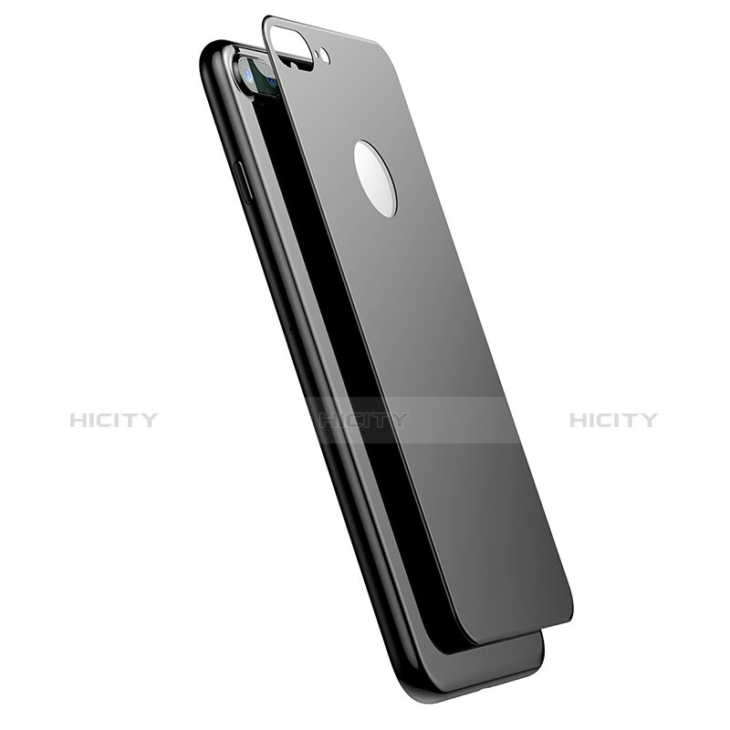 Apple iPhone 7 Plus用強化ガラス 背面保護フィルム アップル ブラック