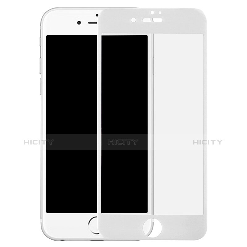 Apple iPhone 7 Plus用強化ガラス フル液晶保護フィルム F21 アップル ホワイト